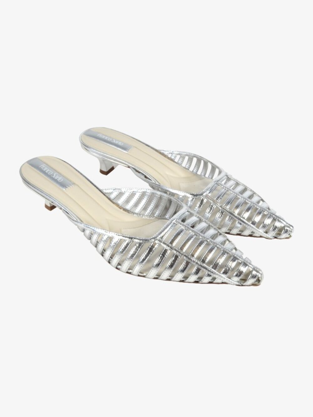Franco Sarto Mules, Silver, Women's, 11M